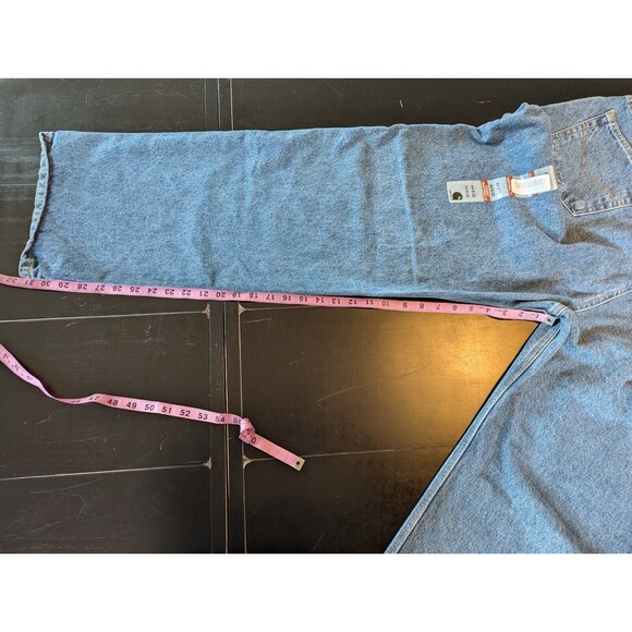 Carhartt Straight Fit Blue Jeans Stonewash Mens Size 44x32 New NWT - Picture 7 of 9